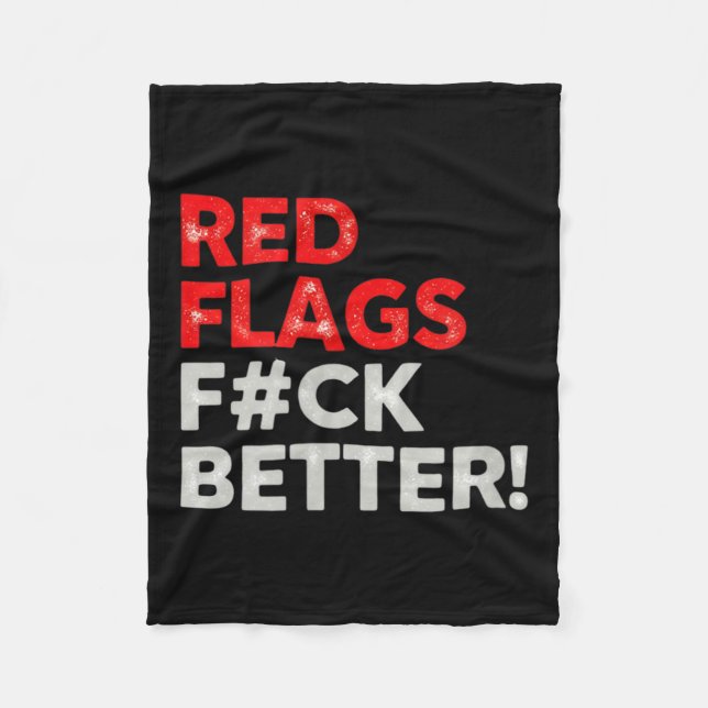 Couverture Polaire Drapeaux rouges meilleure journée de la Saint-Vale (Devant)