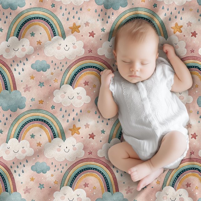 Couverture Polaire Dreamy Sky Blanket Pastel Gift for Baby Love (Dreamy Sky Blanket Pastel Gift for Baby Love)