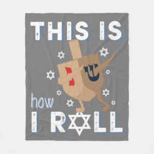 Couverture Polaire Dreidel Menorah Drôle cadeau Hanoukka Voici Commen