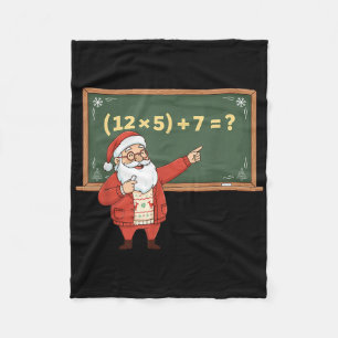 Couverture Polaire Drôle 67 Six Sept Prof de Maths Noël Meme Equ