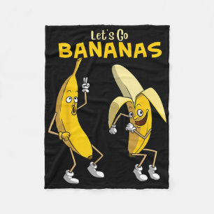 Couverture Polaire Drôle Allons-y Bananes Cadeaux Enfants Garçons Fil