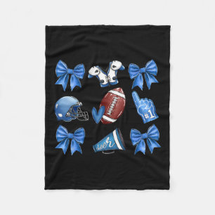 Couverture Polaire Drôle Blue Cheer Football Jour Coquette Bow to