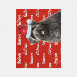 Couverture Polaire Drôle Bouvier Nom du chien Motif Noël