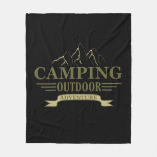 Couverture Polaire Drôle camper de camping dit pour les campeurs