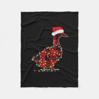 Couverture Polaire Drôle Canard Noël Rouge clair Panier Correspondanc