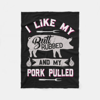 Couverture Polaire Drôle Citation Grillation Barbecue Cochon Tiré Por
