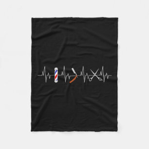 Couverture Polaire Drôle Coiffure Barbe Pole Comb Lame Beard Coeur