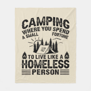 Couverture Polaire Drôle de dire de camping