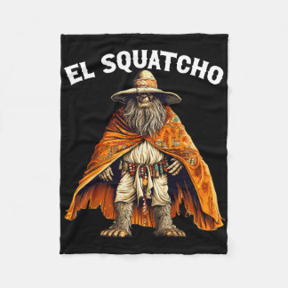 Couverture Polaire Drôle El Squatcho - Bigfoot Sasqua Mexicain Occide