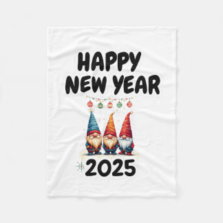 Couverture Polaire drôle Gronnie Firwork heureux nouvelle année 2025 