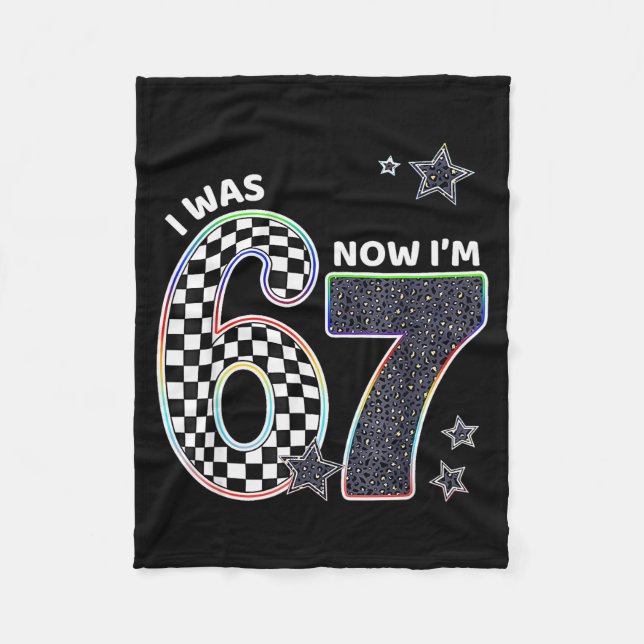 Couverture Polaire Drôle j'avais 6 ans maintenant j'ai 7 ans annivers (Devant)