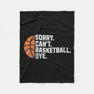 Couverture Polaire Drôle Joueur entraîneur de l'équipe de basket Déso