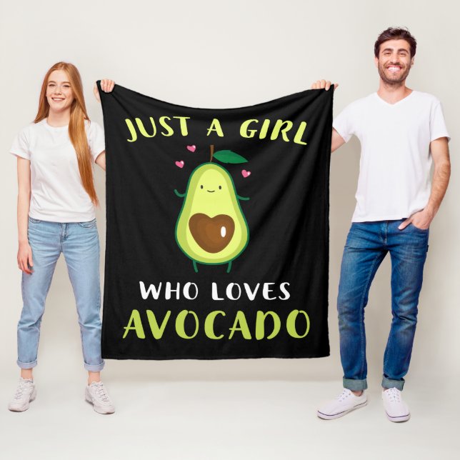 Couverture Polaire Drôle Juste Une Fille Qui Aime L'Avocado (En situation)
