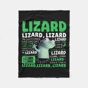 Couverture Polaire Drôle Lizard Mème Animal Femmes Hommes _1