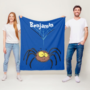 Couverture Polaire Drôle mignon dessin animé d'araignée moelleuse