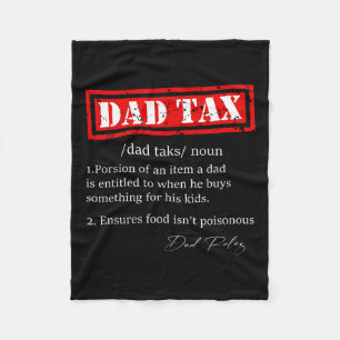 Couverture Polaire Drôle Papa fiscale Définition Sarcastique Fête des