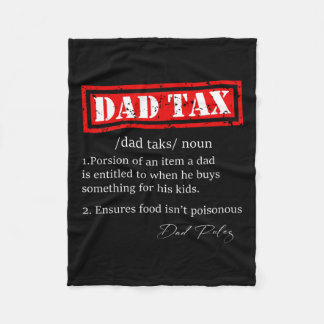 Couverture Polaire Drôle Papa fiscale Définition Sarcastique Fête des