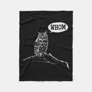 Couverture Polaire Drôle Qui Hibou Grammar Englieacher