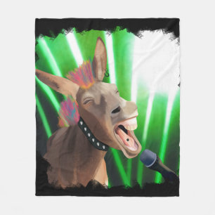 Couverture Polaire Drôle Rockstar Donkey