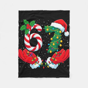Couverture Polaire Drôle Six Sept Mème Noël 67 Xmas Hommes Femmes K