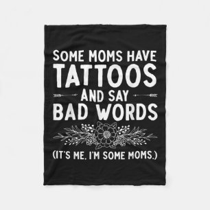 Couverture Polaire Drôle Tatouage Conception Pour Maman Femmes Tatoua