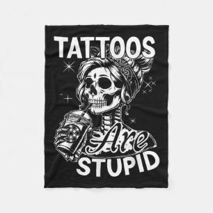 Couverture Polaire Drôle Tatouage En Encre Citation Tatouages Sont De