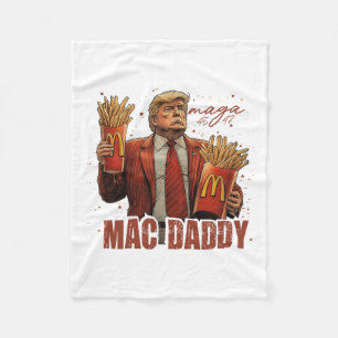 Couverture Polaire Drôle Trump Mcdon 2024 Fast Food Mac Daddy Hamburg