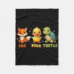 Couverture Polaire Drôle Trump subtil Fox Duck Turtle mignonne Animal