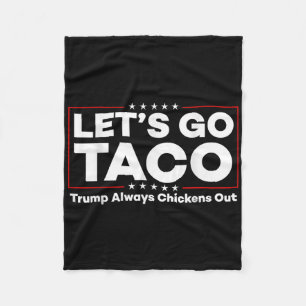 Couverture Polaire Drôle Trump Taco Plaisanter Anti Trump Protest Tee