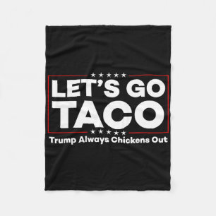 Couverture Polaire Drôle Trump Taco Plaisanter Anti Trump Protest Tee