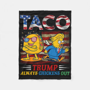 Couverture Polaire Drôle Trump Taco Trump abandonne toujours 6