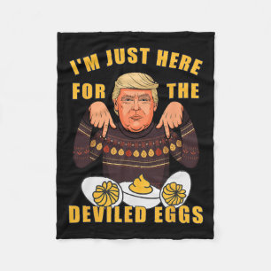 Couverture Polaire Drôle Trump Thanksgiving Je suis juste ici pour le