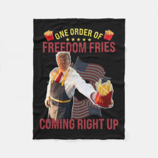 Couverture Polaire Drôle Un Ordre De Liberté Des Fries Qui Arrivent E