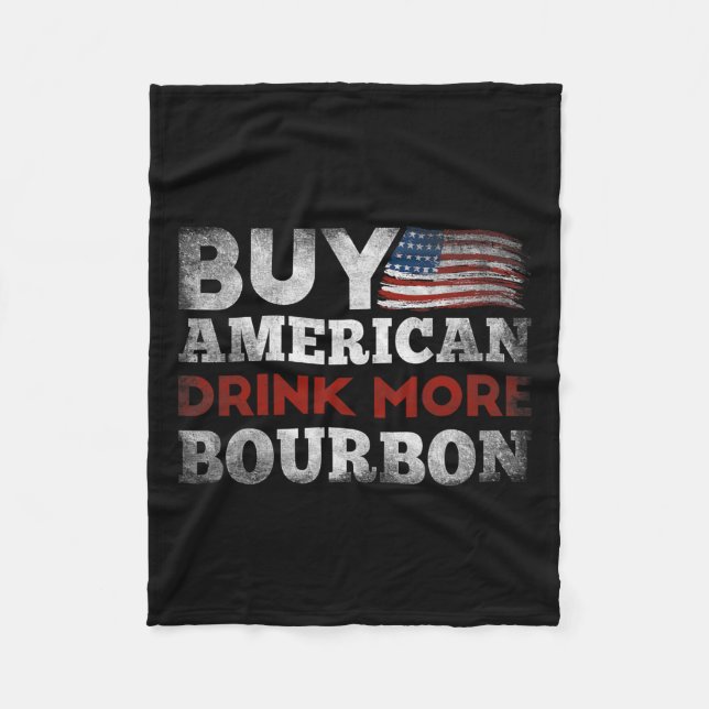 Couverture Polaire Drôle Whiskey Citer Us Drapeau Acheter American Dr (Devant)