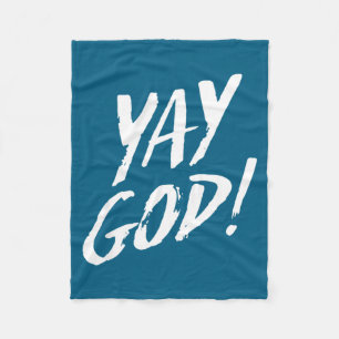 Couverture Polaire Drôle Yay Dieu Graphique Jésus Christianisme Relig