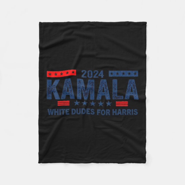 Couverture Polaire Dudes Pour Kamala Harris 2024 Pour Élection Du Pré (Devant)