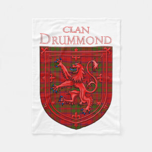 Couverture Polaire Dunbar Tartan Scottish Plaid Lion Rampant