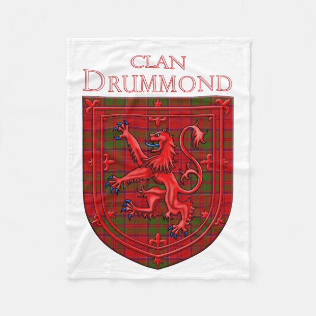 Couverture Polaire Dunbar Tartan Scottish Plaid Lion Rampant (Devant)