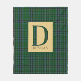 Couverture Polaire Duncan Tartan Monogramme D