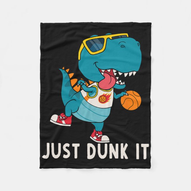 Couverture Polaire Dunk It Fun Dinosaur Bysketbyll Ligue Slam D (Devant)