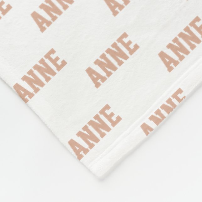 Couverture Polaire Dusty Nom du Rose Motif simple (Coin)