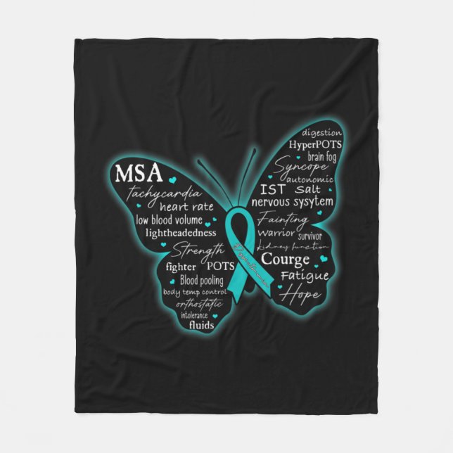 Couverture Polaire Dysautonomia Sensibilisation POTS HyperPOTS NCS Mo (Devant)