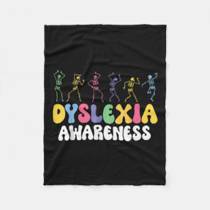 Couverture Polaire Dyslexie du squelette Sensibilisation Dyslexie San