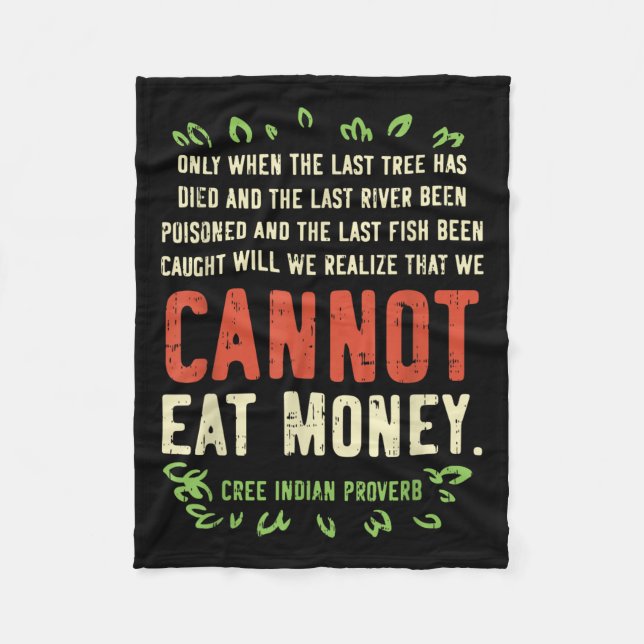 Couverture Polaire Earth Day Shirt Pro Save Environment Quote Last Tr (Devant)