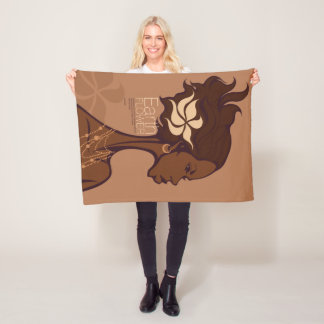 COUVERTURE POLAIRE EARTH FLOWER