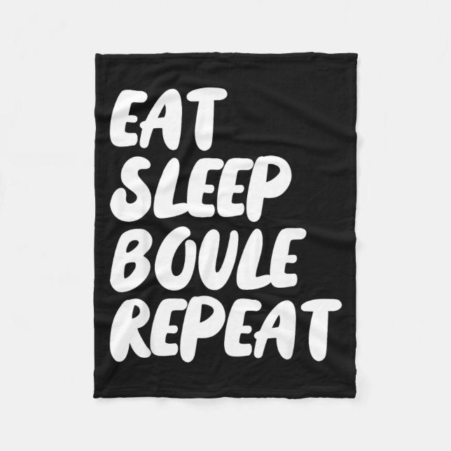 Couverture Polaire Eat Sleep Boule Repeat Saying Funny Petanque Boule (Devant)