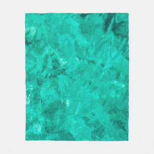 Couverture Polaire Eau bleu mer vague turquoise arrière - plan liquid