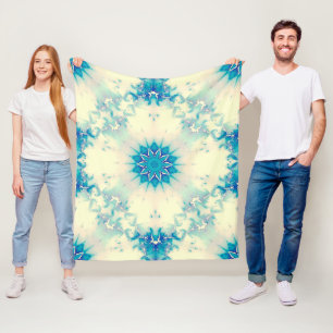 Couverture Polaire Eau congelée Flocon d'hiver bleu gelé