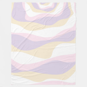 Couverture Polaire Ebb et flux 4 - Pastel rose, jaune et violet