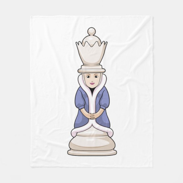 Couverture Polaire Échecs Queen Chess (Devant)